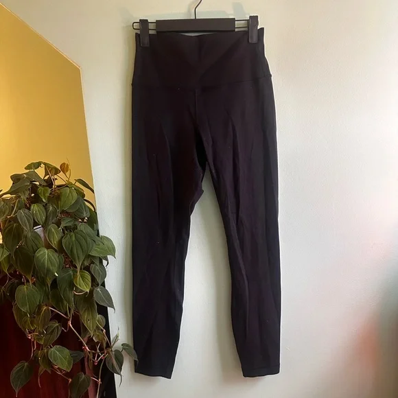 Black High-Waisted LuluLemon Leggings - Picture 2 of 5